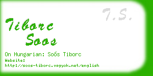 tiborc soos business card