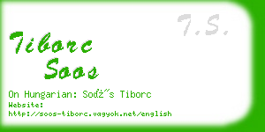 tiborc soos business card